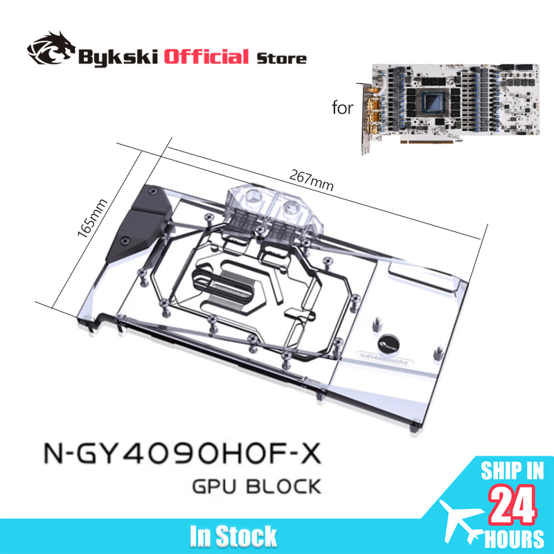 Rtx 4090 Water Block Full Cover - Bykski N-GY4090HOF-X GPU Block Use para