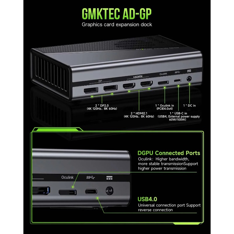 Docking Station Oculink eGPU G - Oculink Gpu Dock Station avaliação e preço