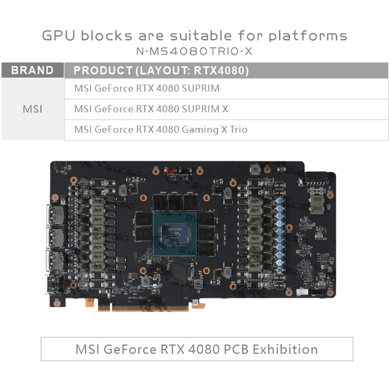 Bykski bloco gpu para msi rtx  - Rtx 4080 Water Cooling Block avaliação e preço