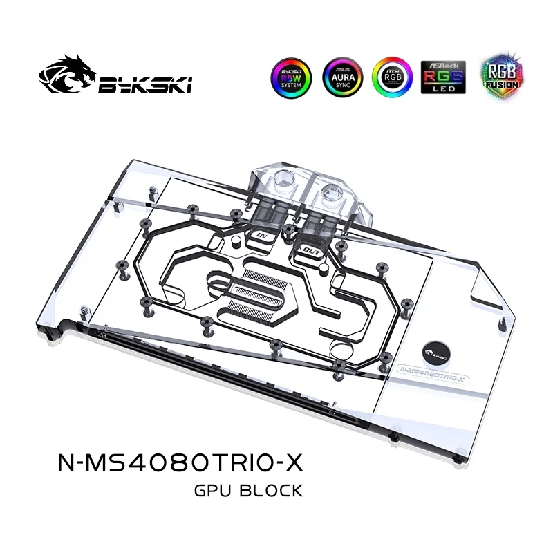 Bloco de GPU Bykski para Placa - Rtx 4080 Water Cooling Block avaliação e preço